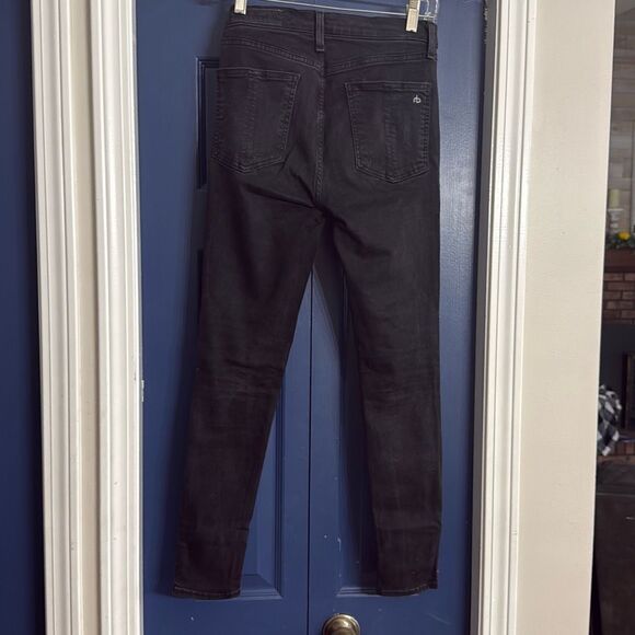 Rag & Bone Black High Rise Ankle Skinny Size 29 - Picture 5 of 6